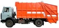 Мусоровоз МКЗ-3402 (МКЗ-35) на шасси МАЗ-5337 с портальным подъемником